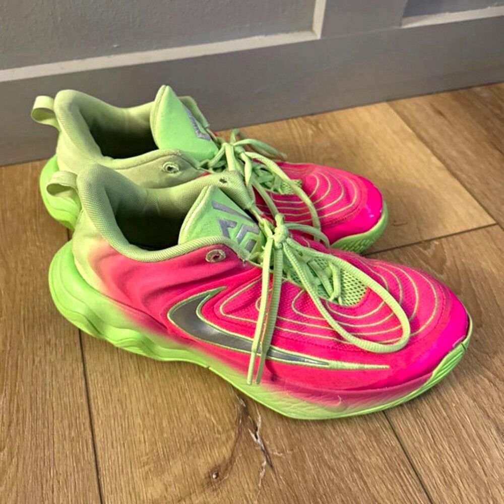 Nike Giannis Immortality Kids Sneakers Pink/Green 6.5 FZ6734-304
